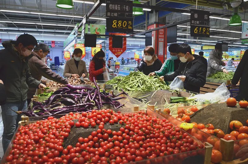 疫情期间,北仑30家大中型超市正常营业
