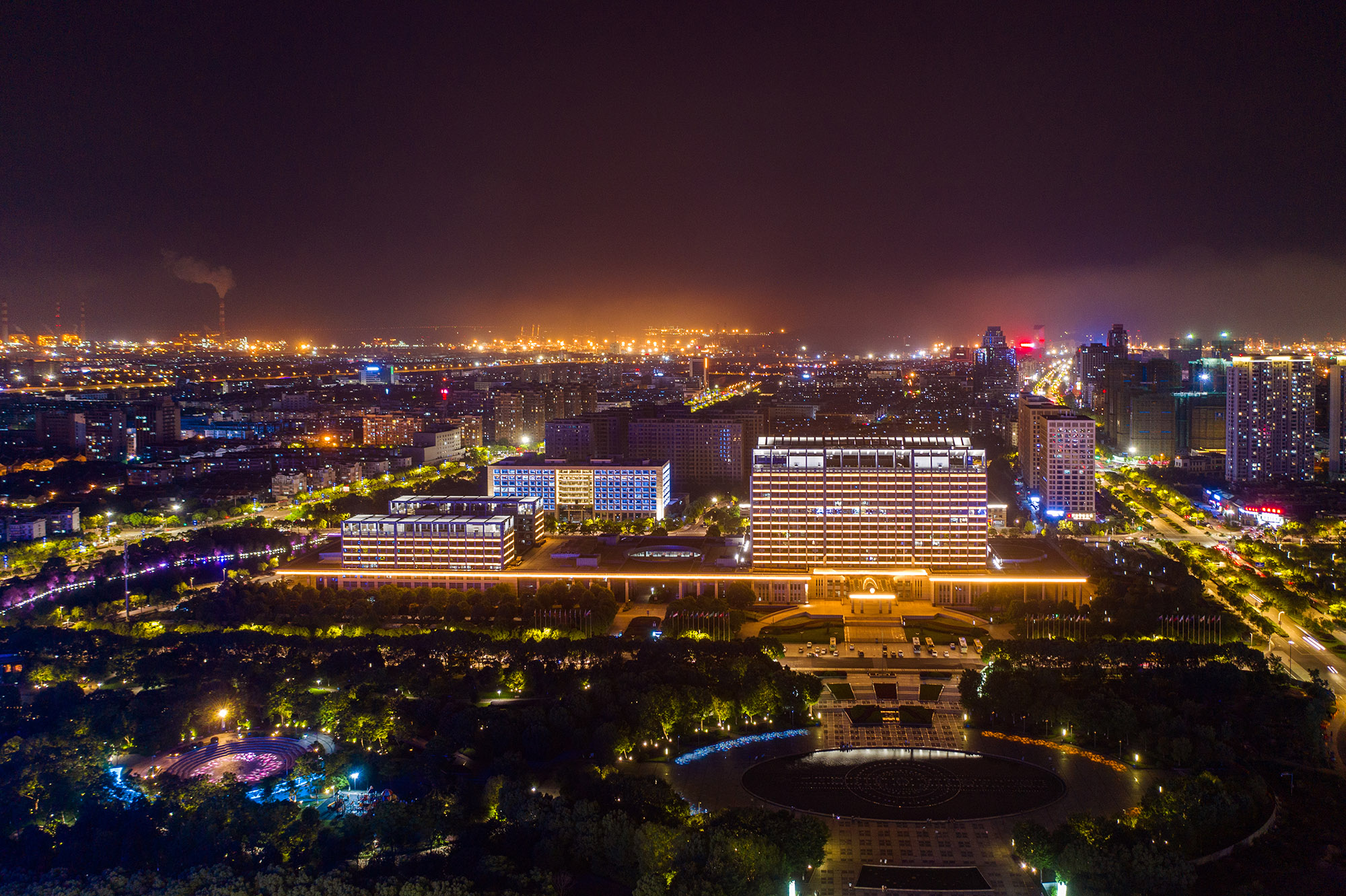 宁波北仑夜景图片