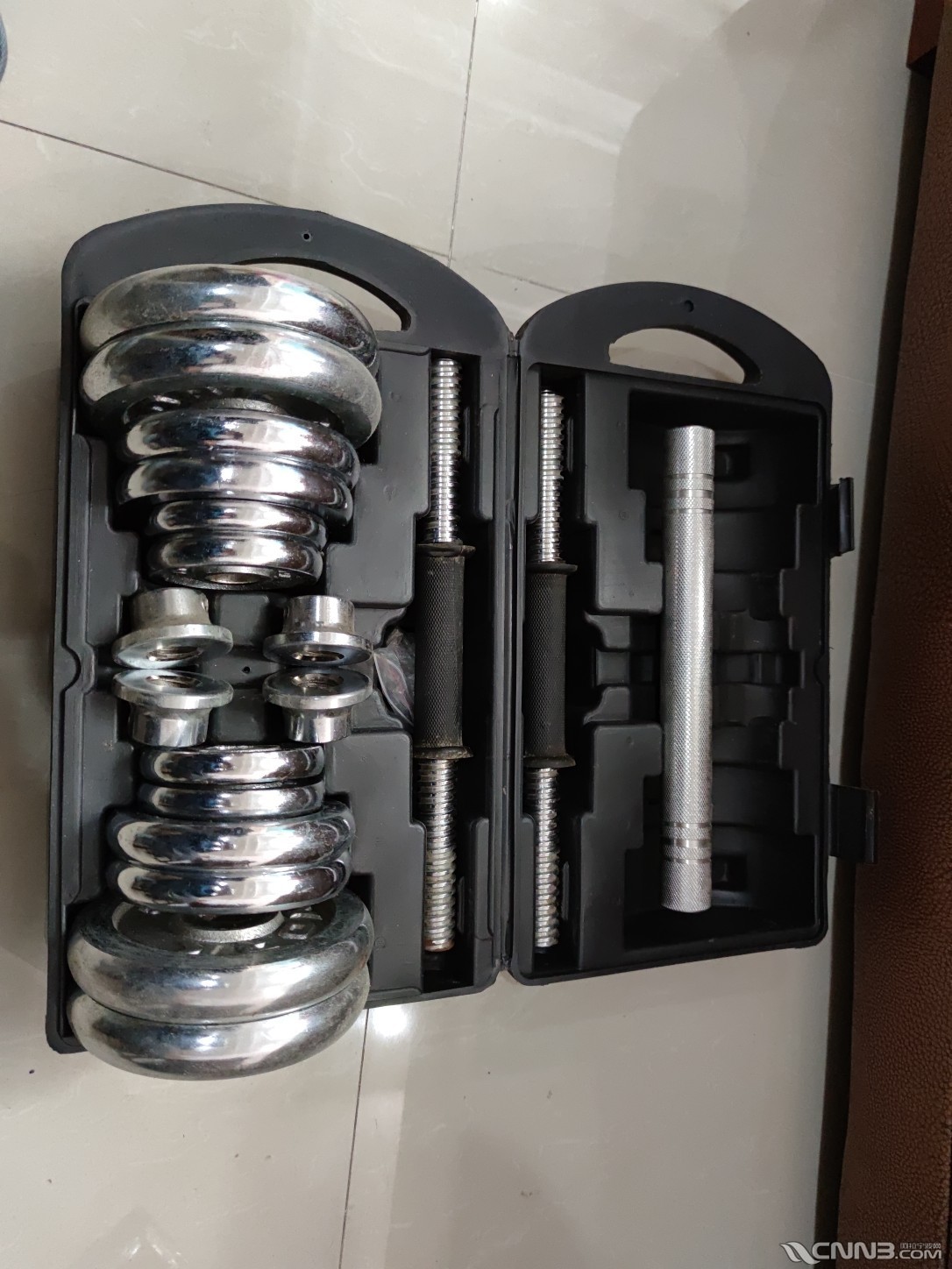 盒装电镀哑铃一对足重20kg