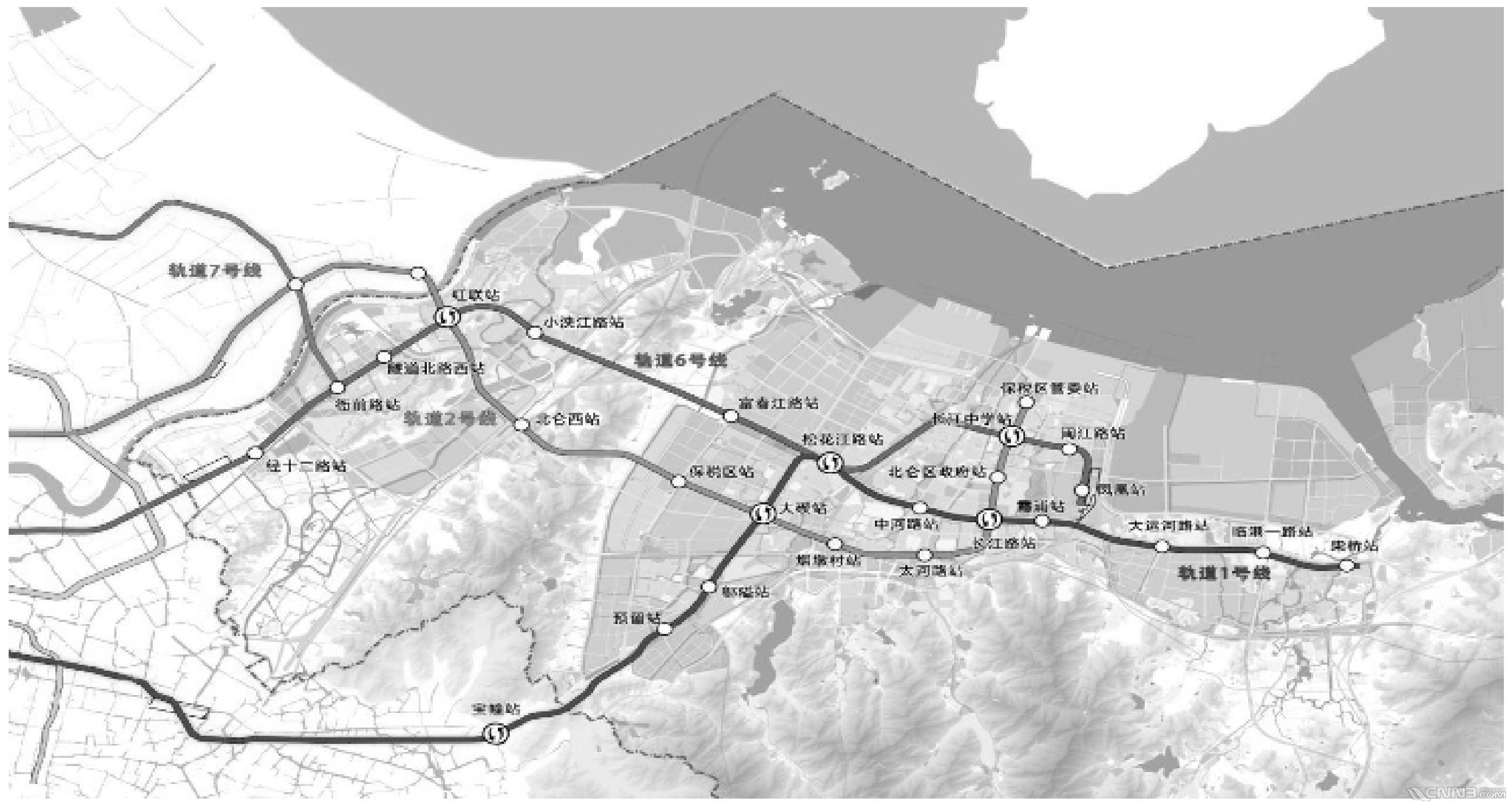 北仑地铁线路图片