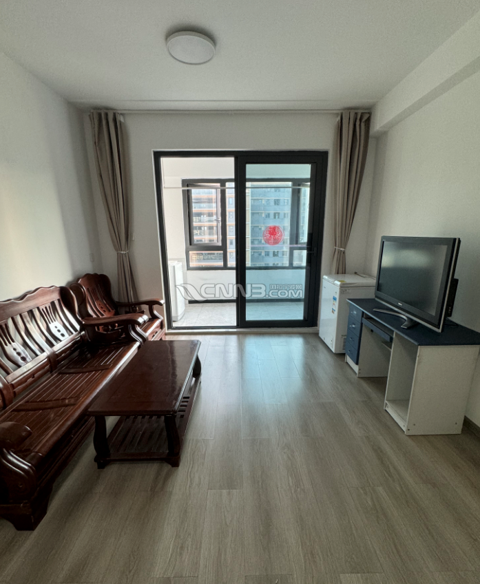 客厅+冰柜+电视+实木沙发